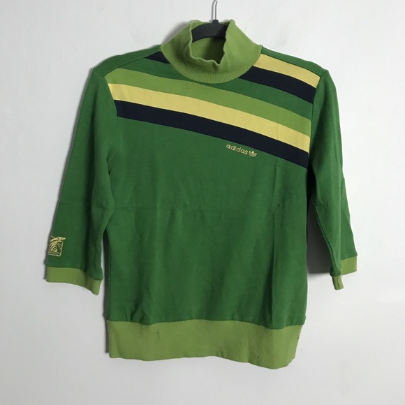 adidas Sweaters - VTG adidas mock neck sweater polar bear on sleeve